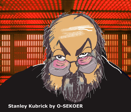 Cartoon: Stanley Kubrick (medium) by o-sekoer tagged 2001,space,odyssey