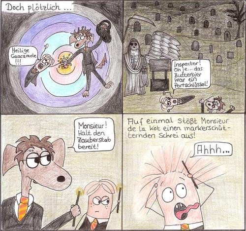 Cartoon: Inspector Snoozl-Avada Kedavra (medium) by Jakobine tagged fussball,inspector