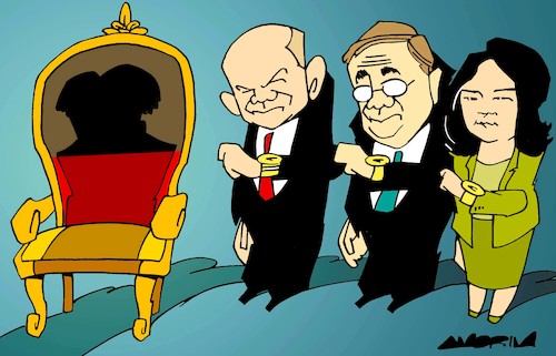 Cartoon: Bundestagswahl (medium) by Amorim tagged bundestagswahl,angela,merkel,germany