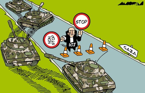 Cartoon: ICJ (medium) by Amorim tagged icj,israel,gaza,icj,israel,gaza
