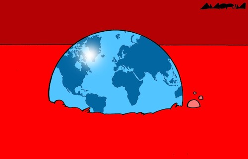 Cartoon: Sinking (medium) by Amorim tagged war,terror,terrorism,war,terror,terrorism