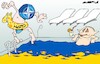 Cartoon: Cold water (small) by Amorim tagged nato,ukraine,russia,putin