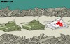 Cartoon: Humanitarian Aid (small) by Amorim tagged gaza,hunger,israel