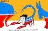 Cartoon: North American party symbols (small) by Amorim tagged elonmusk,republicans,democrats