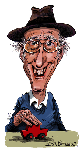 Cartoon: Juan Tamariz (medium) by Ian Baker tagged juan,tamariz,magician,spain,spanish,ian,baker,caricature,cartoon,illusion,comedy,funny,koornwinder,kar,cards,close,up,hat,glasses,madrid