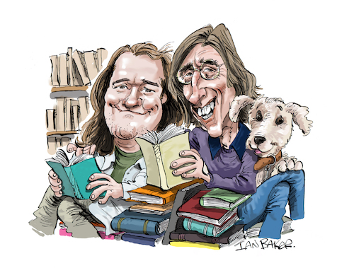 Cartoon: Smith and Goody (medium) by Ian Baker tagged smith,and,goody,jones,mel,bob,itv,childrens,kids,1980,books,comedy,sketches,nostalgia,retro,ian,baker,cartoon,caricature,illustration,drawing,satire,parody