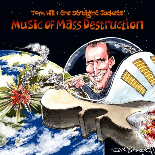 Cartoon: Tom Hill CD cover (medium) by Ian Baker tagged jazz,cd,music,album