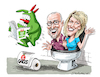 Cartoon: Just For Laughs Gags (small) by Ian Baker tagged just,for,laughs,marie,pierre,bouchard,denis,levasseur,gags,canada,montreal,comedy,festival,pranks,ian,baker,cartoon,caricature,cartoonist,tv,television,victor,logo