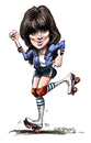 Cartoon: Linda Ronstadt (small) by Ian Baker tagged linda,ronstadt,music,sexy,seventies,eagles,roller,skates,rock,ballads,retro,ian,baker,caricature,cartoon,portrait