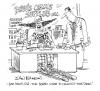 Cartoon: Magazine gag cartoon USA (small) by Ian Baker tagged clown,business,shoes,downsize,industry,cut,backs