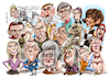 Cartoon: Mugshots in colour (small) by Ian Baker tagged mug,shots,mugshots,ian,baker,cartoonist,cartoon,caricature,parody,satire,funny,humour,faces,compilation,ugly,pretty,beautiful,weird,collection,monster,alien,famous,celebrity