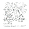 Cartoon: Robot worker (small) by Ian Baker tagged ian,baker,gag,cartoon,magazine,robot,ai,workers,bar,drinks,jobs,job,replacement,unemployed