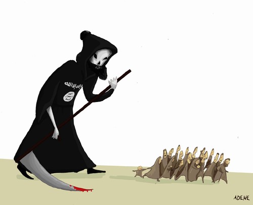 Cartoon: ISIS (medium) by Adene tagged isis,daesh,middleeast,humanright