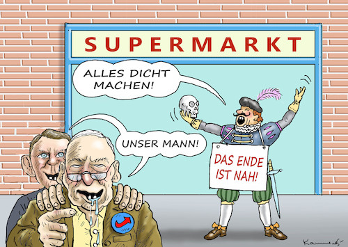 Cartoon: ALLES DICHT MACHEN! (medium) by marian kamensky tagged alles,dicht,machen,alles,dicht,machen