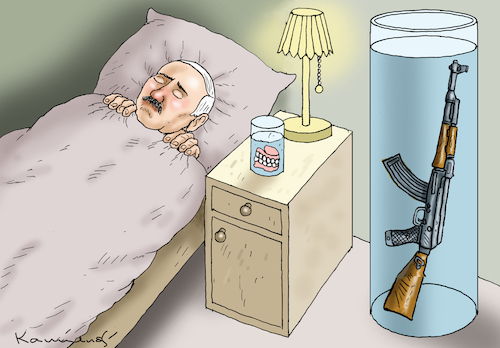 Cartoon: ALTDIKTATOR LUKASCHENKO (medium) by marian kamensky tagged belarus,lukaschenko,diktatur,putin,belarus,lukaschenko,diktatur,putin