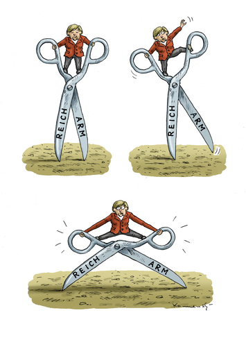 Cartoon: Arme reiche Merkel (medium) by marian kamensky tagged sozialwirtschaft,kapitalisnus,armut,reichtum,angela,merkel,schere,zwischen,arm,und,reich,sozialwirtschaft,kapitalisnus,armut,reichtum,angela,merkel,schere,zwischen,arm,und,reich