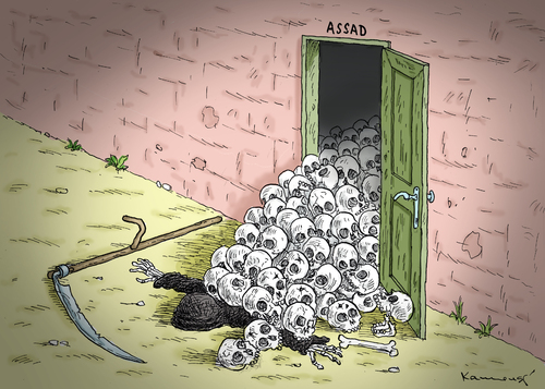 Cartoon: Assads Besuch (medium) by marian kamensky tagged assad,syrien,bürgerkrieg,terrorismus,assad,syrien,bürgerkrieg,terrorismus