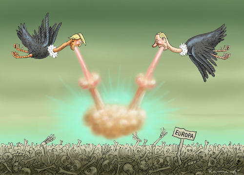 Cartoon: ATOMGEIER TRUMPUTIN (medium) by marian kamensky tagged brexit,theresa,may,england,eu,schottland,weicher,wahlen,boris,johnson,nigel,farage,ostern,seidenstrasse,xi,jinping,referendum,trump,monsanto,bayer,glyphosa,strafzölle,brexit,theresa,may,england,eu,schottland,weicher,wahlen,boris,johnson,nigel,farage,ostern,seidenstrasse,xi,jinping,referendum,trump,monsanto,bayer,glyphosa,strafzölle