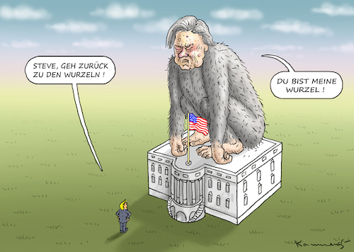 Cartoon: BANNON WILL NICHT (medium) by marian kamensky tagged obama,trump,präsidentenwahlen,usa,baba,vanga,republikaner,inauguration,demokraten,charlottesville,wikileaks,faschismus,obama,trump,präsidentenwahlen,usa,baba,vanga,republikaner,inauguration,demokraten,charlottesville,wikileaks,faschismus