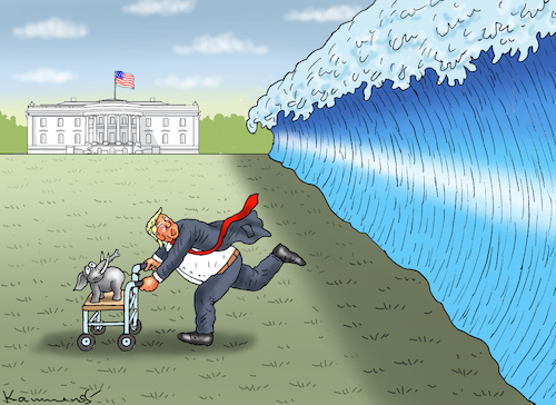 Cartoon: BLAUE WELLE (medium) by marian kamensky tagged demokratie,in,gefahr,trump,ukraine,putin,stormy,daniels,muss,waffe,abgeben,narzisst,supreme,court,blaue,welle,harris,demokratie,in,gefahr,trump,ukraine,putin,stormy,daniels,muss,waffe,abgeben,narzisst,supreme,court,blaue,welle,harris