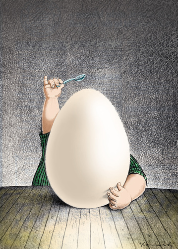 Cartoon: Breakfast Egg (medium) by marian kamensky tagged humor,ei,eier,essen,frühstück,lebensmittel