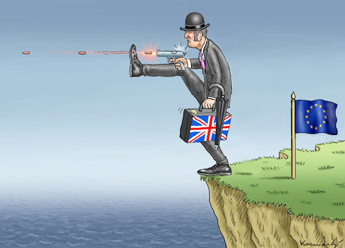 Cartoon: BREXIT SHUTDOWN (medium) by marian kamensky tagged brexit,theresa,may,england,eu,schottland,weicher,wahlen,boris,johnson,nigel,farage,ostern,seidenstrasse,xi,jinping,referendum,trump,monsanto,bayer,glyphosa,strafzölle,brexit,theresa,may,england,eu,schottland,weicher,wahlen,boris,johnson,nigel,farage,ostern,seidenstrasse,xi,jinping,referendum,trump,monsanto,bayer,glyphosa,strafzölle