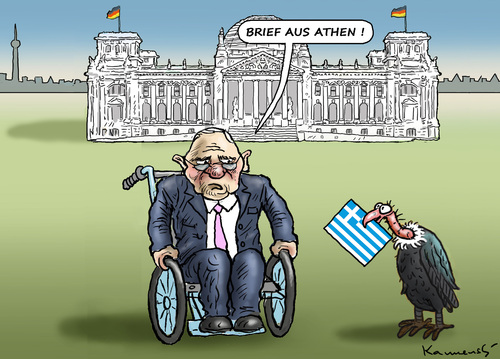 Cartoon: Brief aus Athen (medium) by marian kamensky tagged alexis,tsipras,griechenland,rettungsschirm,eu,griechowestern,alexis,tsipras,griechenland,rettungsschirm,eu,griechowestern