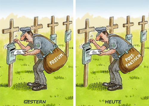 Cartoon: DAS WORT DES JAHRES 2016 (medium) by marian kamensky tagged das,wort,des,jahres,2016,postfaktisch,das,wort,des,jahres,2016,postfaktisch