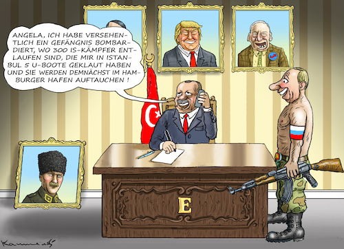Cartoon: DESPOTEN IM GLÜCK (medium) by marian kamensky tagged afrin,kurden,erdogan,syrien,aramenien,genozid,präsidentenwahlen,türkeiwahlen,kurdistan,trump,is,afrin,kurden,erdogan,syrien,aramenien,genozid,präsidentenwahlen,türkeiwahlen,kurdistan,trump,is