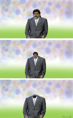 Cartoon: Diego Maradona (medium) by marian kamensky tagged humor