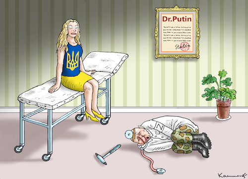 Cartoon: DR. PUTIN (medium) by marian kamensky tagged putins,bescherung,ukraine,provokation,swift,nato,osterweiterung,putins,bescherung,ukraine,provokation,swift,nato,osterweiterung