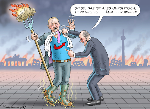 Cartoon: DRECK AM STECKEN (medium) by marian kamensky tagged bauernaufstand,ampel,afd,gauland,scholz,rukwied,weselsky,bauernaufstand,ampel,afd,gauland,scholz,rukwied,weselsky