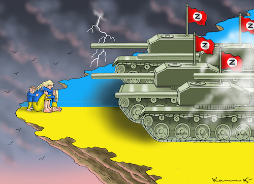 Cartoon: ENTNAZIFIZIERER PUTIN (medium) by marian kamensky tagged putins,bescherung,ukraine,provokation,swift,nato,osterweiterung,putins,bescherung,ukraine,provokation,swift,nato,osterweiterung