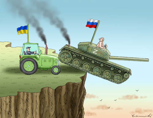 Cartoon: ENTPUTINISIERUNG (medium) by marian kamensky tagged flucht,aus,cherson,putin,ukraine,flucht,aus,cherson,putin,ukraine