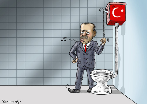 Cartoon: Erdowahlspülung (medium) by marian kamensky tagged erdogan,is,kurden,syrien,terror,irak,ankara,wahlen,in,der,türkei,erdogan,is,kurden,syrien,terror,irak,ankara,wahlen,in,der,türkei