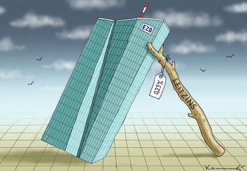 Cartoon: EZB-LEITZINS (medium) by marian kamensky tagged ezb,leitzins,ezb,leitzins