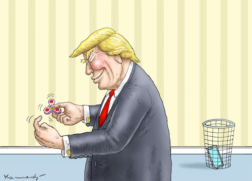 Cartoon: FIDGET SPINNER RETTET DIE WELT (medium) by marian kamensky tagged obama,trump,präsidentenwahlen,usa,baba,vanga,republikaner,inauguration,demokraten,fbi,james,comey,fidget,spinner,wikileaks,faschismus,obama,trump,präsidentenwahlen,usa,baba,vanga,republikaner,inauguration,demokraten,fbi,james,comey,fidget,spinner,wikileaks,faschismus