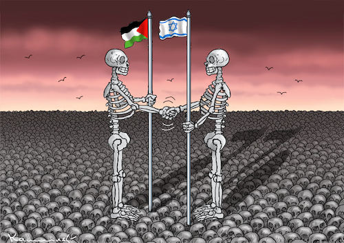 Cartoon: FRIEDEN (medium) by marian kamensky tagged hamas,greift,israel,an,hamas,greift,israel,an