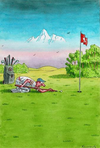 Cartoon: Golfer (medium) by marian kamensky tagged humor
