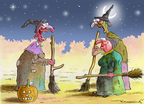 Cartoon: HALLOWEEN (medium) by marian kamensky tagged halloween,halloween