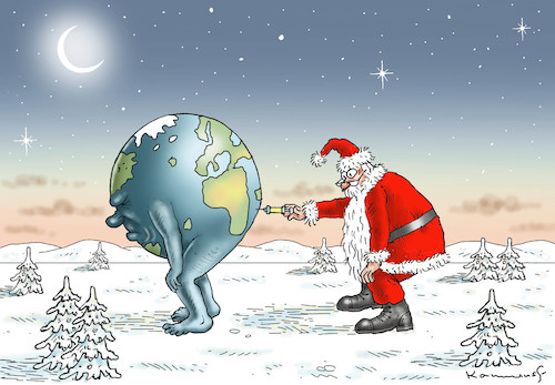 Cartoon: HAPPY EARTH (medium) by marian kamensky tagged coronavirus,epidemie,gesundheit,panik,stillegung,george,floyd,twittertrump,pandemie,weihnachten,santa,klaus,coronavirus,epidemie,gesundheit,panik,stillegung,george,floyd,twittertrump,pandemie,weihnachten,santa,klaus