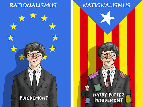 Cartoon: HARRY POTTER IN KATALONIEN (medium) by marian kamensky tagged rajoy,und,carles,puigdemont,katalonien,referendum,abspaltung,rajoy,und,carles,puigdemont,katalonien,referendum,abspaltung