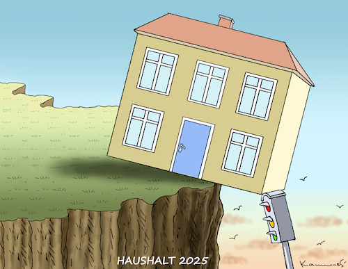 Cartoon: HAUSHALT 2025 (medium) by marian kamensky tagged haushalt,2025,ampelstreit,haushalt,2025,ampelstreit