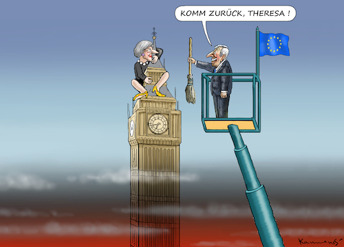Cartoon: JUNCKER WILL THERESA ZURÜCK (medium) by marian kamensky tagged juncker,will,theresa,zurück,brexit,juncker,will,theresa,zurück,brexit