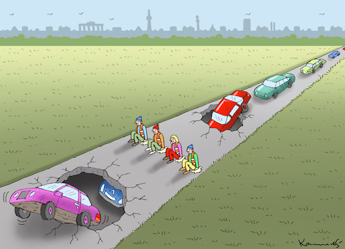 Cartoon: KLIMAKLEBER IN BERLIN (medium) by marian kamensky tagged klimakleber,in,berlin,last,generation,klimakleber,in,berlin,last,generation