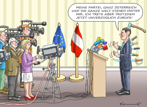 Cartoon: KURZRÜCKTRITT (medium) by marian kamensky tagged kurz,österreich,staatsanwaltschaft,kurz,österreich,staatsanwaltschaft