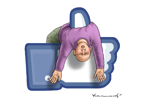 Cartoon: LIKE IT (medium) by marian kamensky tagged facebook,twitter,sociale,netzwerke,lügen,heuchelei,facebook,twitter,sociale,netzwerke,lügen,heuchelei