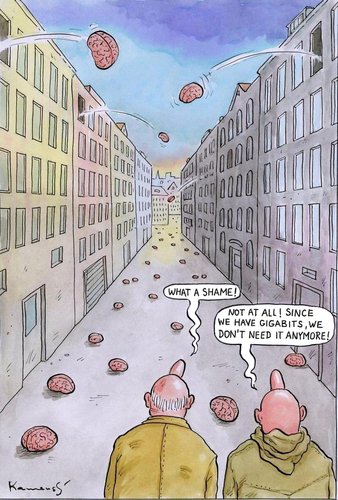 Cartoon: Gigabits (medium) by marian kamensky tagged humor