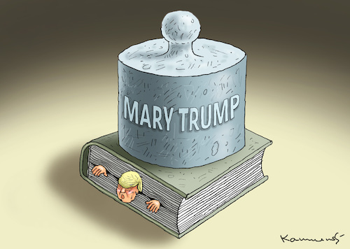 Cartoon: MARY TRUMP (medium) by marian kamensky tagged coronavirus,epidemie,gesundheit,panik,stillegung,george,floyd,twitter,mary,trump,pandemie,coronavirus,epidemie,gesundheit,panik,stillegung,george,floyd,twitter,mary,trump,pandemie