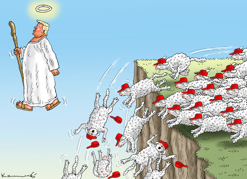 Cartoon: MEGA MAGA (medium) by marian kamensky tagged der,schuldige,des,attentats,trump,biden,der,schuldige,des,attentats,trump,biden